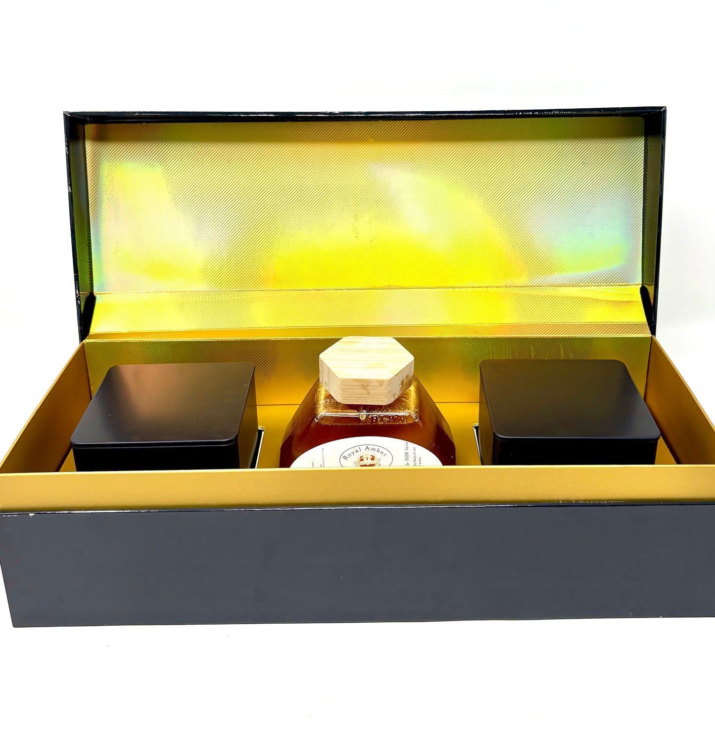 Royal Amber Honey + 2 teas (pure) box (Please pick 2 teas +honey