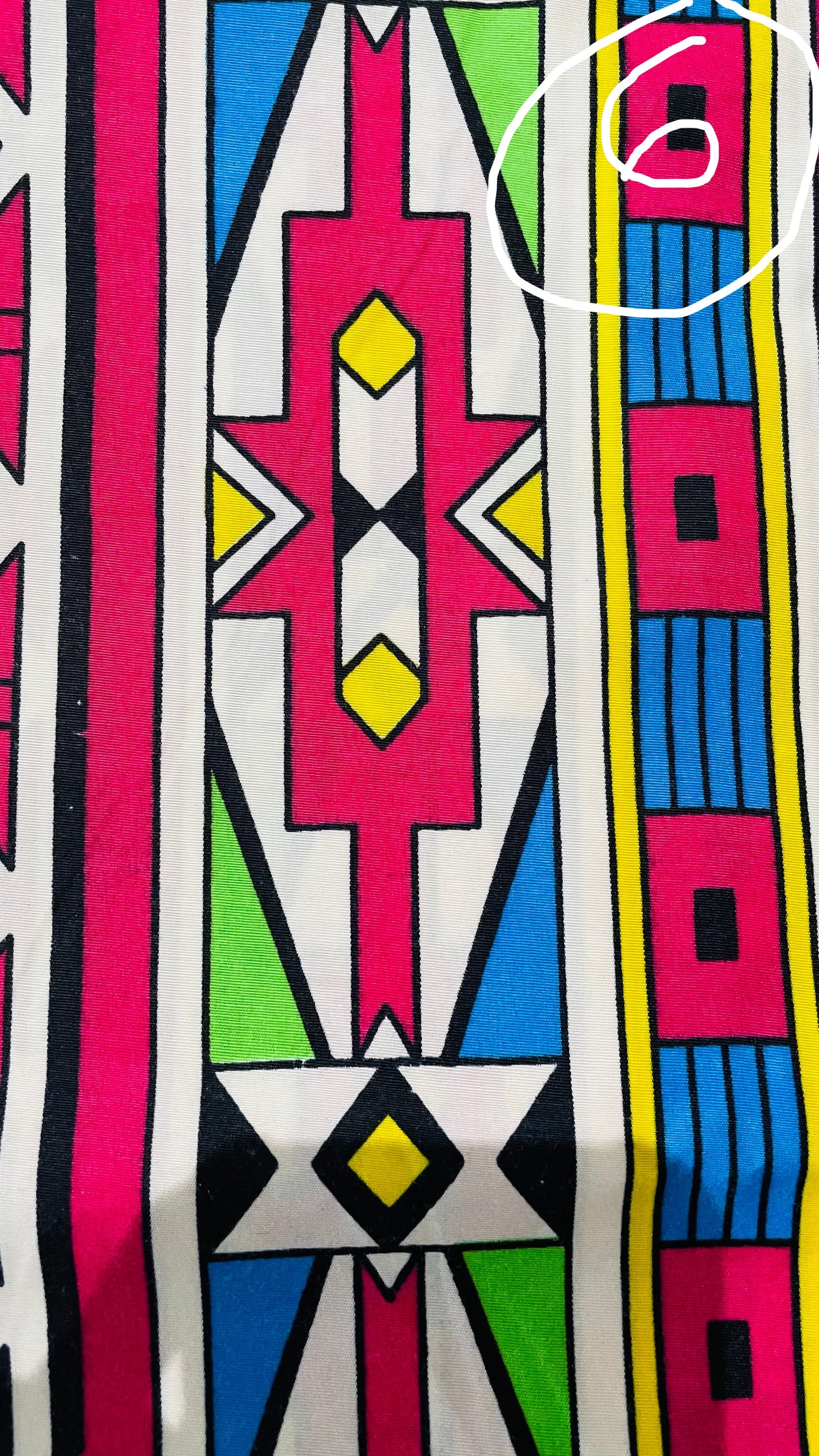 Smocked top dress with African motif