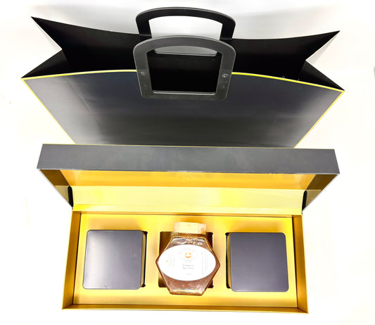 Royal Amber Honey + 2 teas (pure) box (Please pick 2 teas +honey