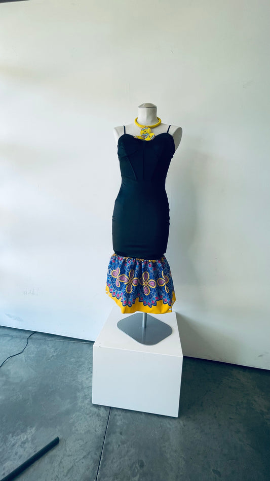 Black Satin Tank dress