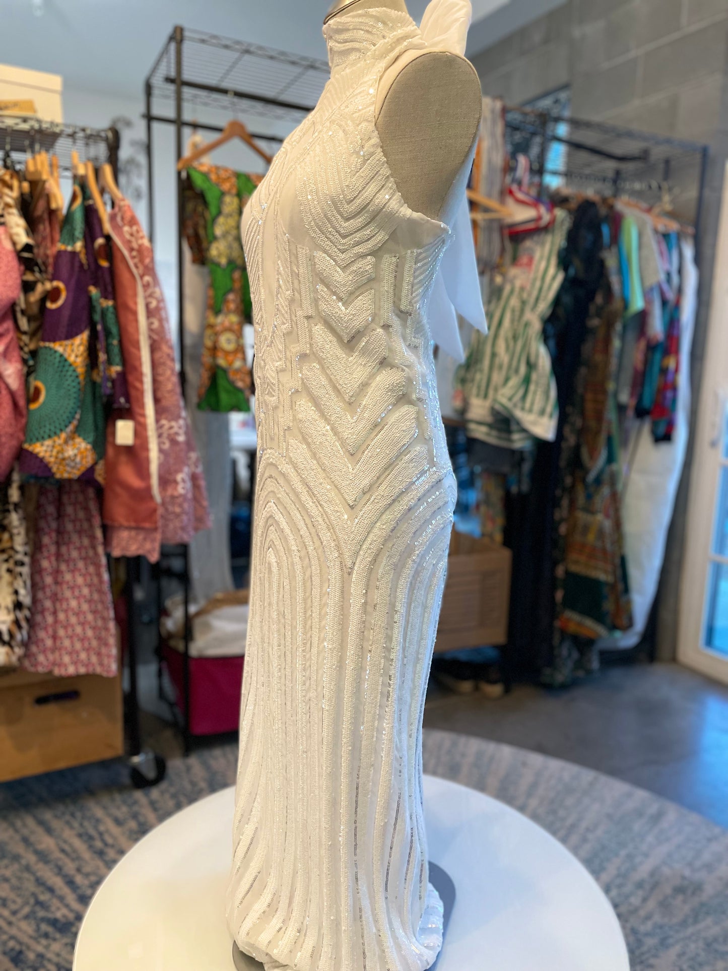 White Evening gown