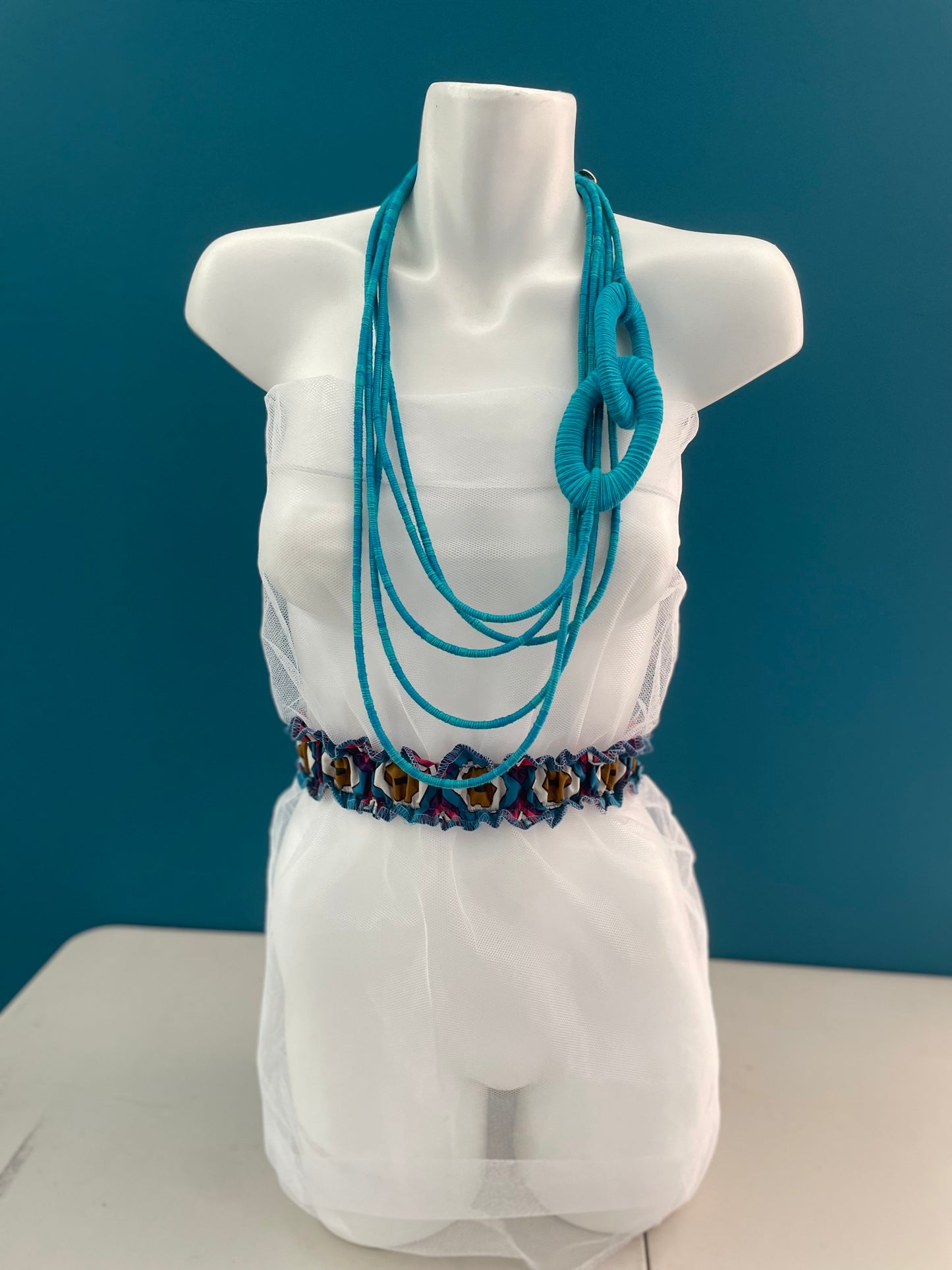 5 Ring Hanging Necklace