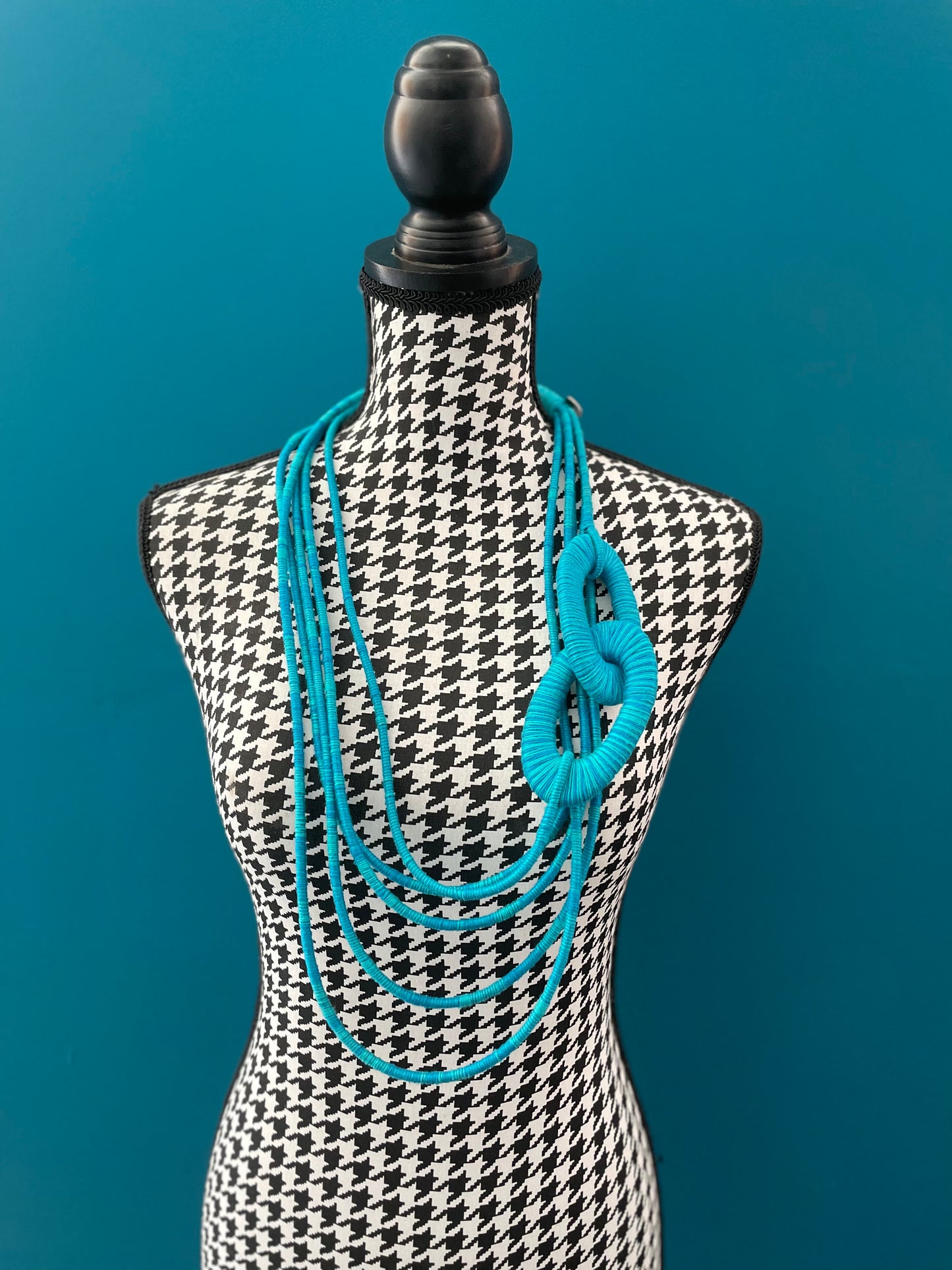 5 Ring Hanging Necklace