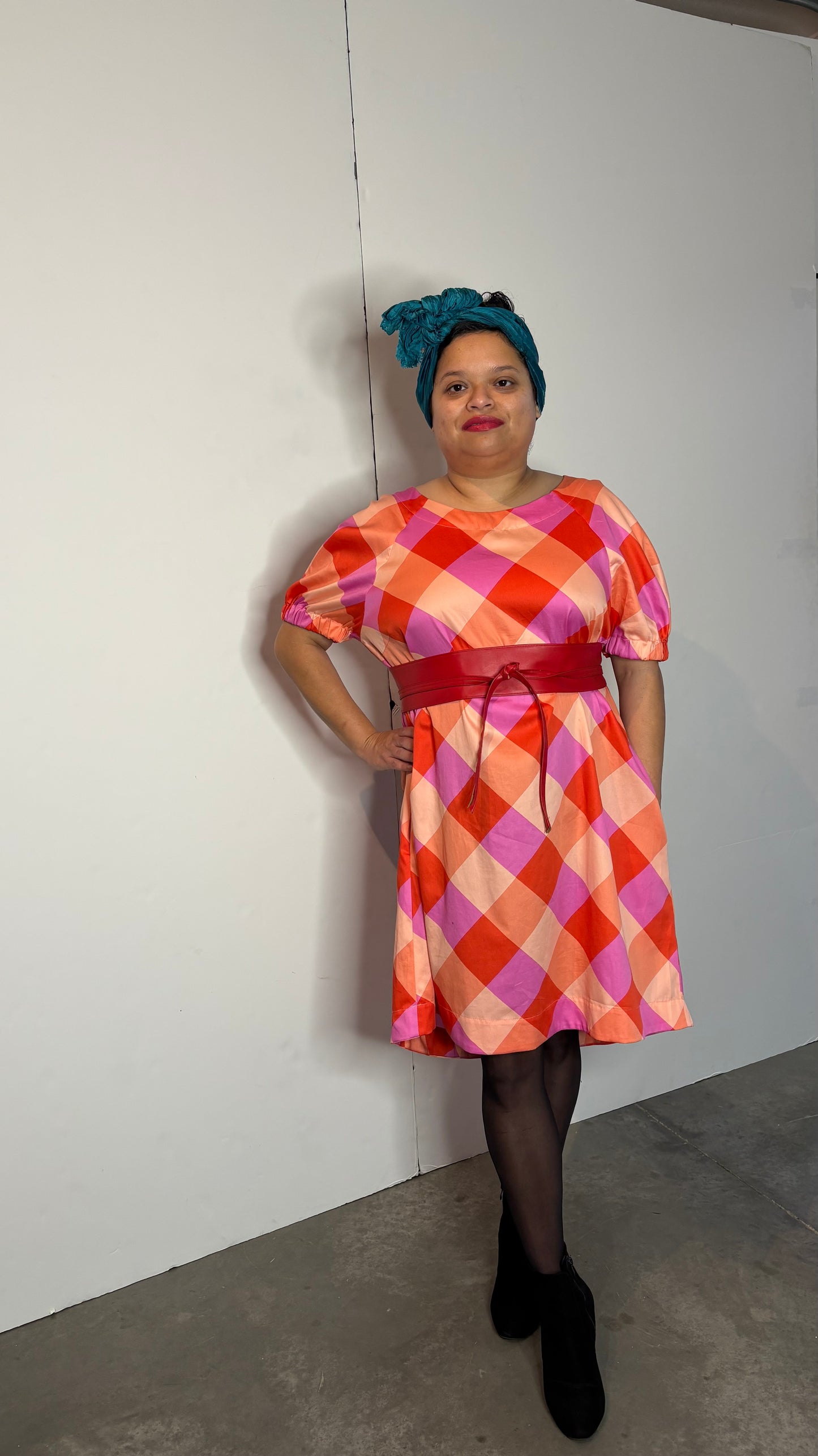 Raglan sleeve tunic dress