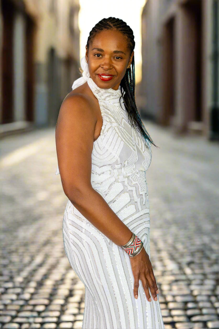 White Evening gown