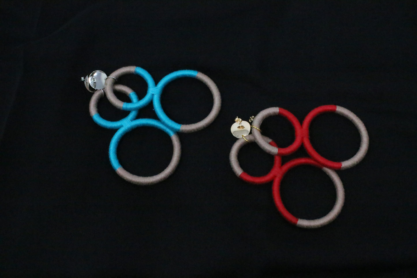 Green & Grey earrings