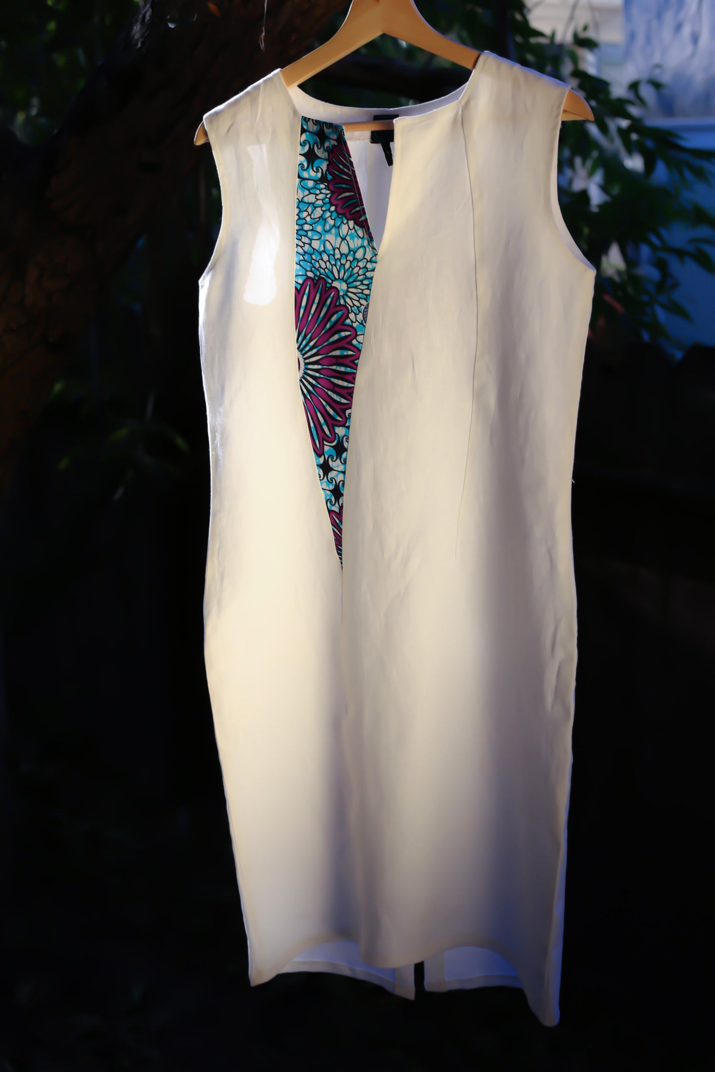 Linen & Ankara Dress