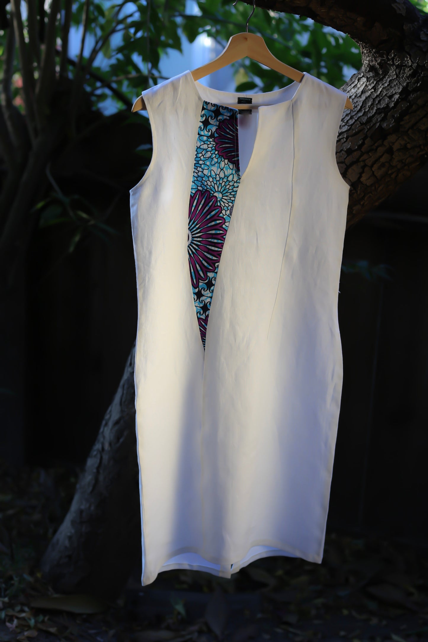 Linen & Ankara Dress