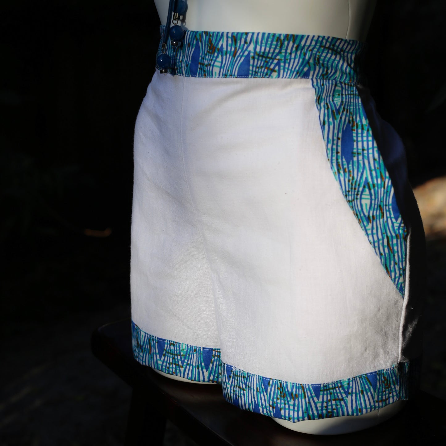 Linen & Ankara Shorts