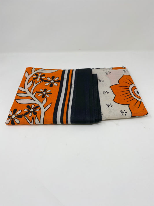 BabyMwana Kanga/Lesso Orange white