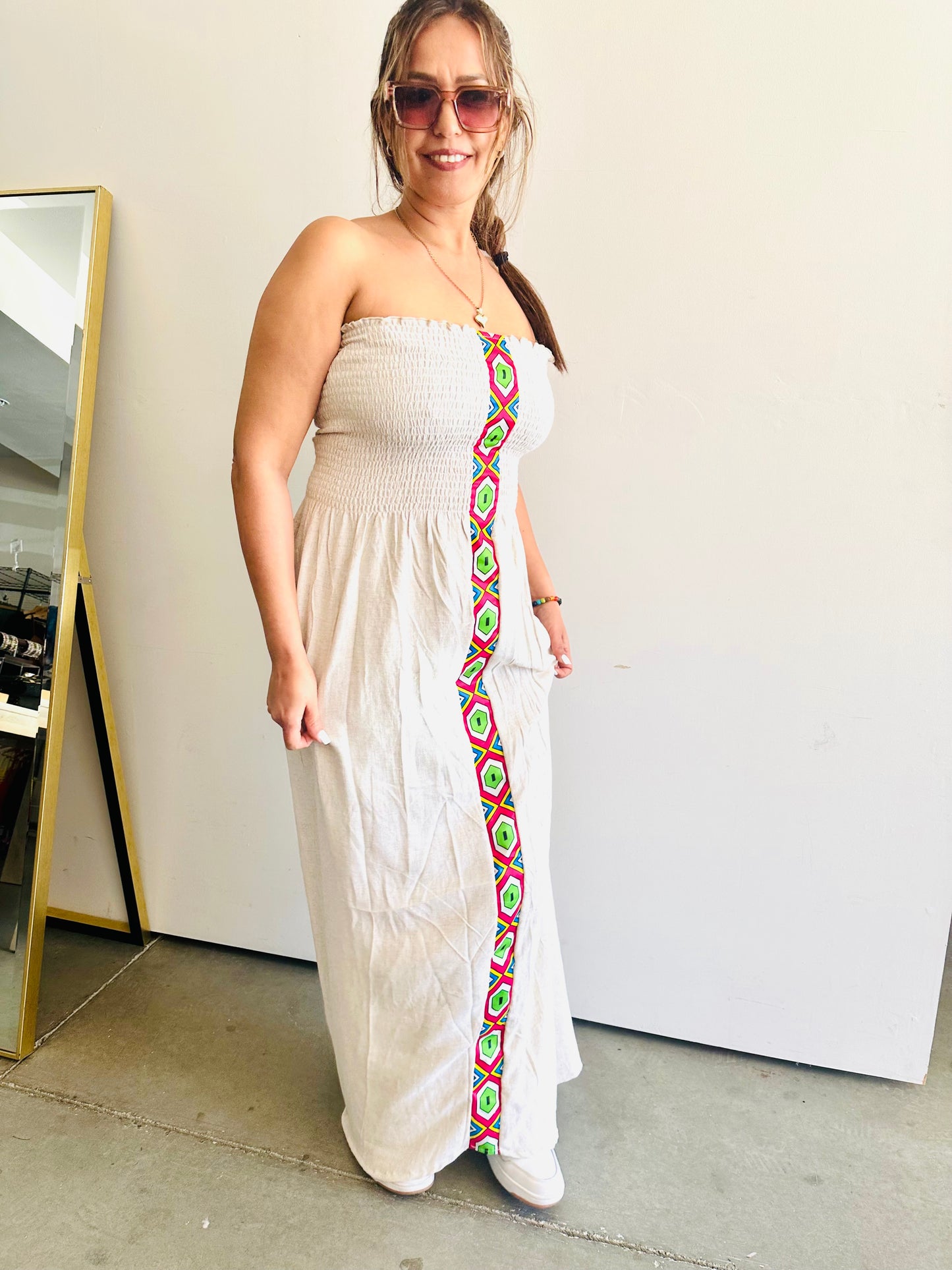 Rouged top Ndebele dress