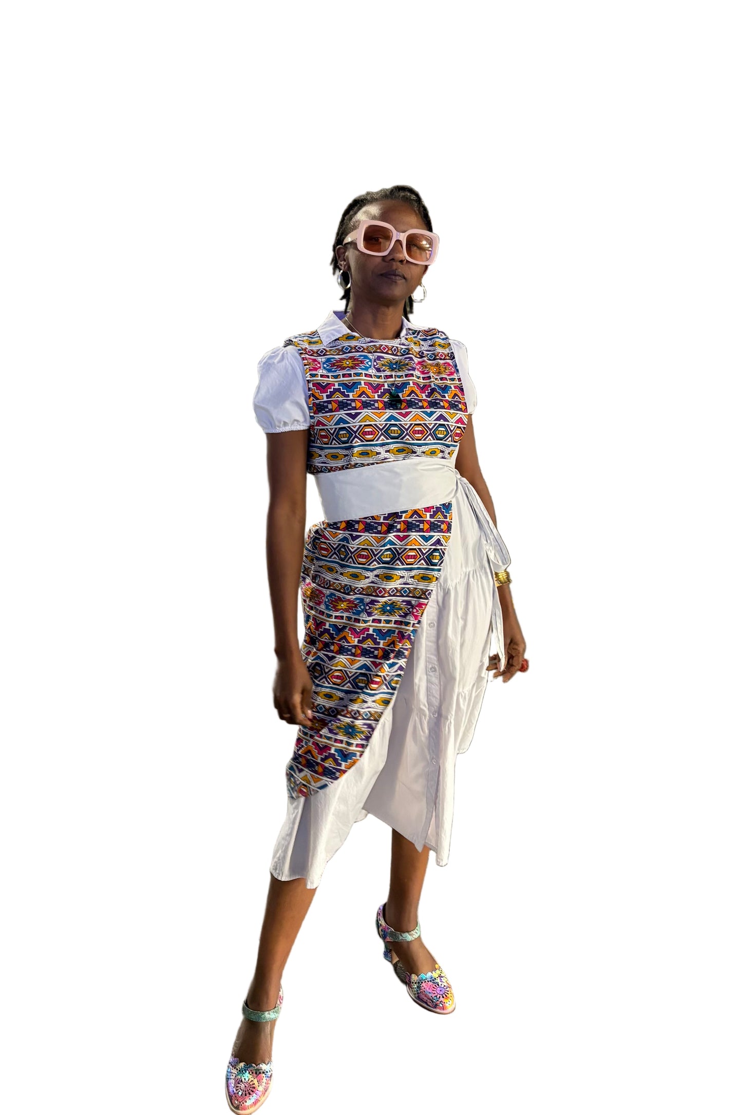 Banana leafs sling cape