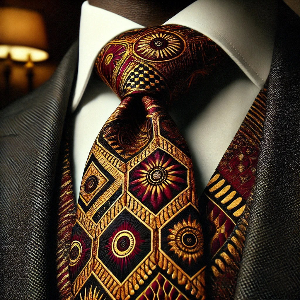 Standard Tie with African fabric