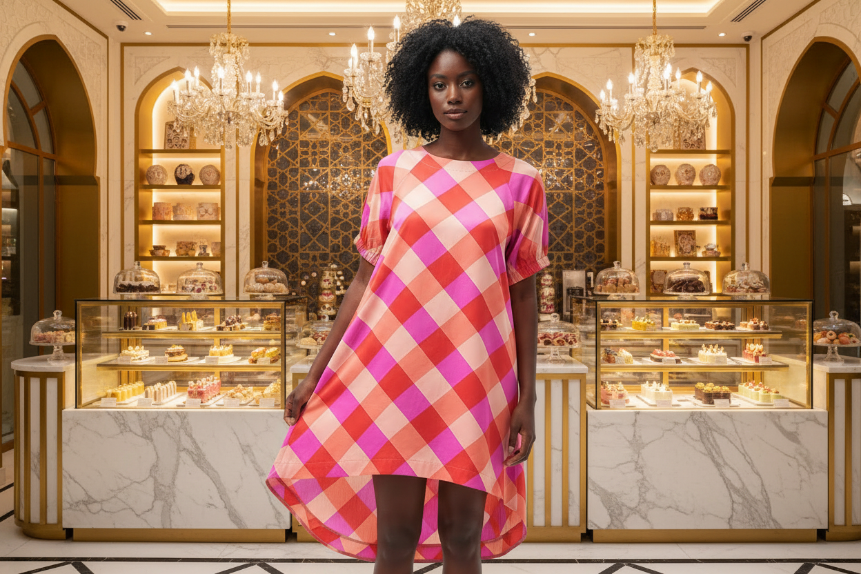 Raglan sleeve tunic dress